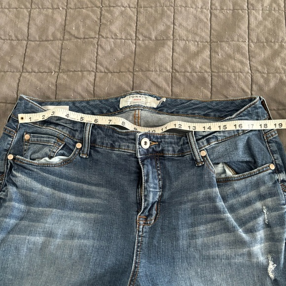 Torrid Distressed Girlfriend Jeans - Picture 11 of 12